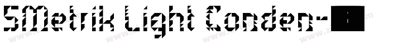 5Metrik Light Conden字体转换